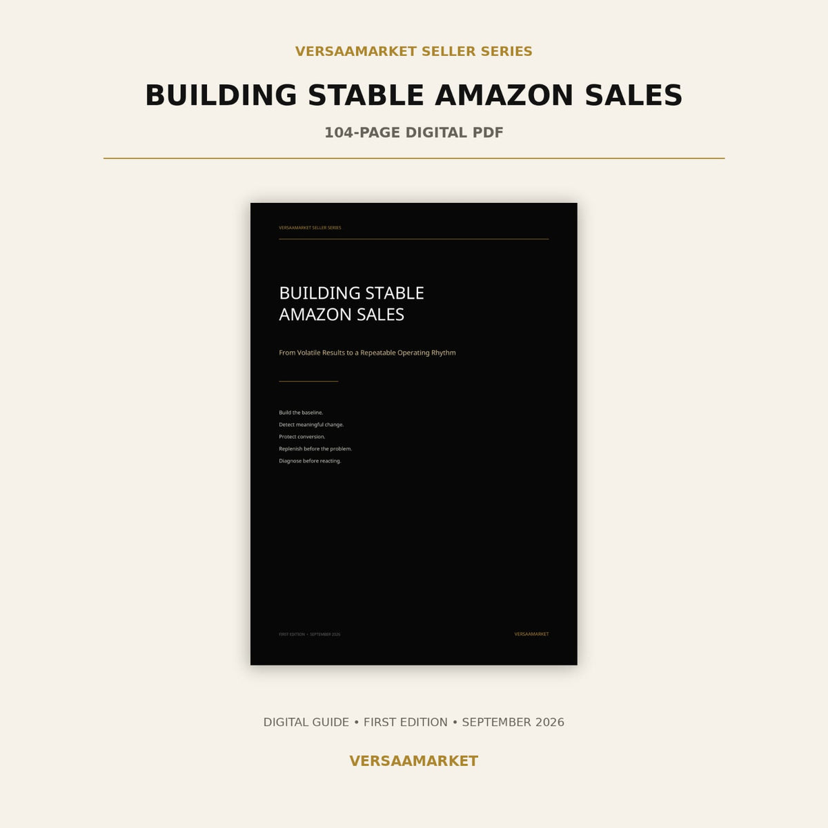 Building Stable Amazon Sales Guide
