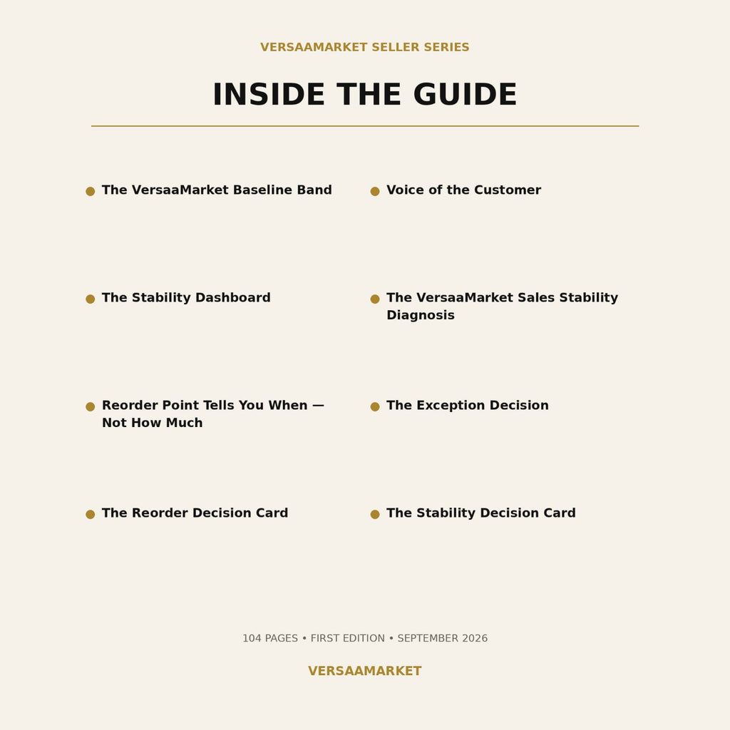 Building Stable Amazon Sales Guide